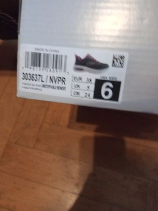 Zapatillas Skechers 38 Azul/Rosa Nuevas