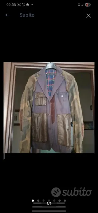 Giacca uomo patchwork