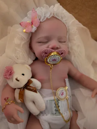Reborn de silicona entera tamaño bebé