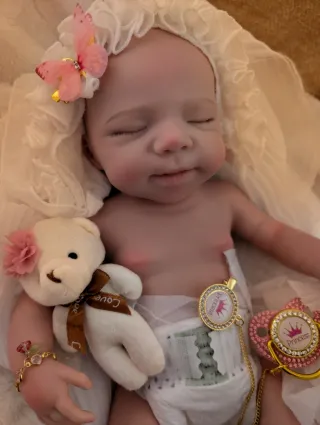 Reborn de silicona entera tamaño bebé