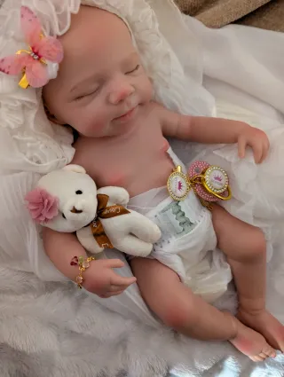 Reborn de silicona entera tamaño bebé