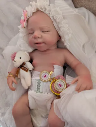 Reborn de silicona entera tamaño bebé