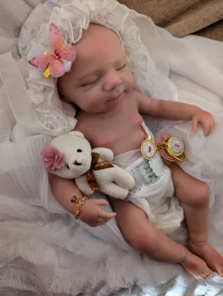 Reborn de silicona entera tamaño bebé