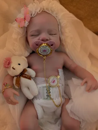Reborn de silicona entera tamaño bebé