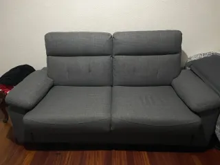 Sofá Cama Gris Tela