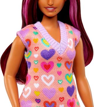 Barbie Fashionista Curvy Vestido Corazones