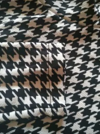 Camiseta Mujer pata gallo Talla L Estampado