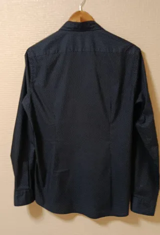 Camisa Cortefiel Azul Estampada