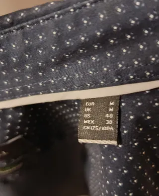 Camisa Cortefiel Azul Estampada