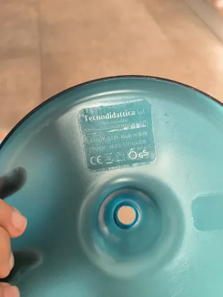 Mappamondo illuminato con base e istruzioni