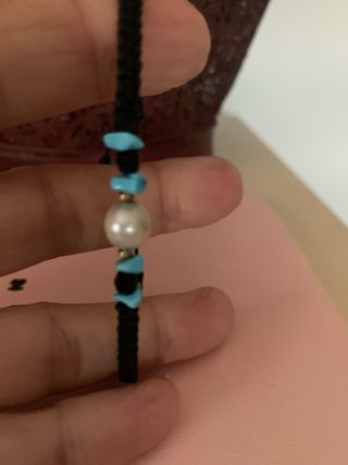 Pulsera Perla Cultivada Turquesas Ónix Oro