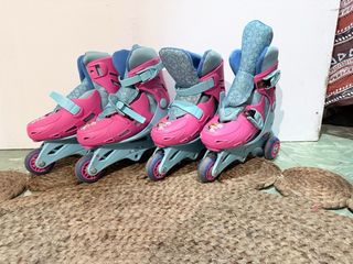 Patines Frozen Talla Ajustable Niña Dos pares.