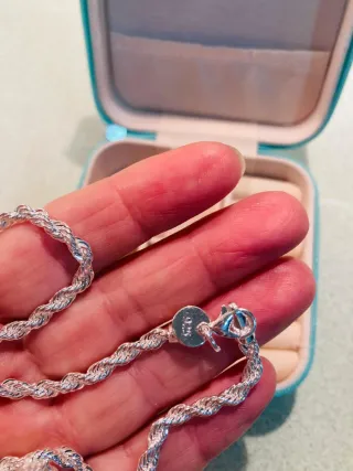 Cadena de plata 925 y joyero