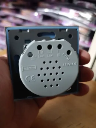 Interruptor Doble Cristal Azul LIVOLO