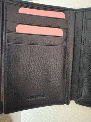 Portafoglio Fergi vera pelle nero