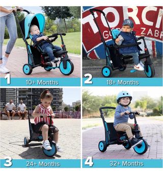 Triciclo Smartrike Azul Bebé