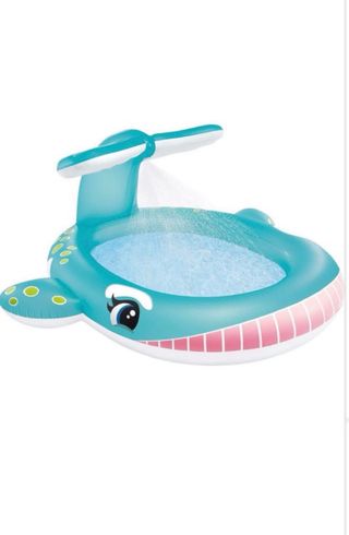 Piscina hinchable Ballena con aspersor