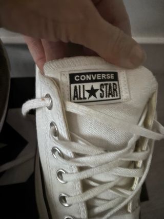 Converse All Star Blancas plataforma Talla 37