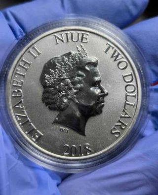 Moneda Plata 1 Onza Mickey Mouse 90 Años