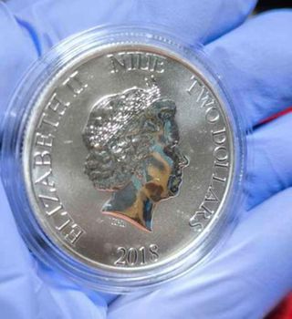 Moneda Plata 1 Onza Mickey Mouse 90 Años