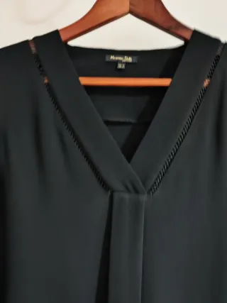 Vestido negro Massimo Dutti Talla XS