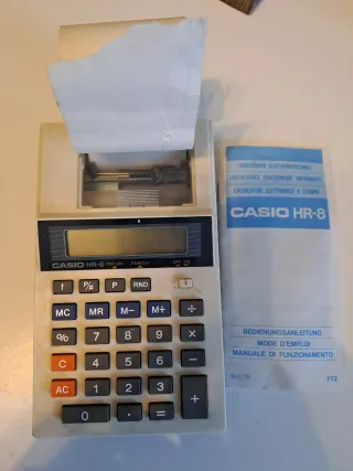 Calcolatrice Casio HR-8 Vintage