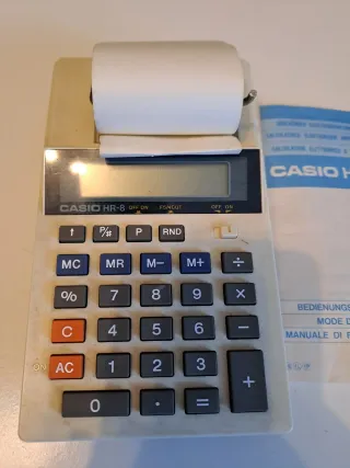 Calcolatrice Casio HR-8 Vintage