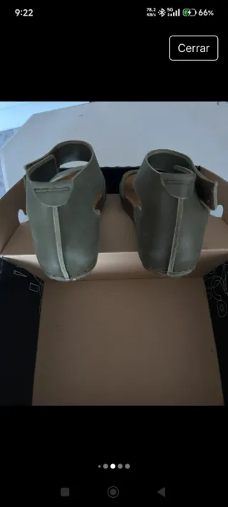 Sandalias Art mujer verde