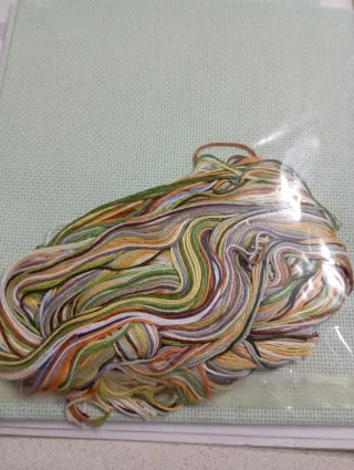 Kit Punto de Cruz para cocina, tema aceitunas.