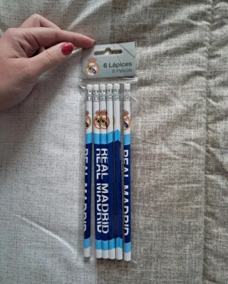 6 Lápices Real Madrid Nuevos