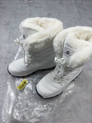 Stivali da neve bianchi con pelo, taglia 41