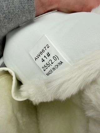 Stivali da neve bianchi con pelo, taglia 41