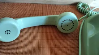 Teléfono fijo con dial giratorio telefonica .