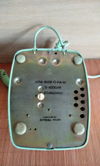 Teléfono fijo con dial giratorio telefonica .