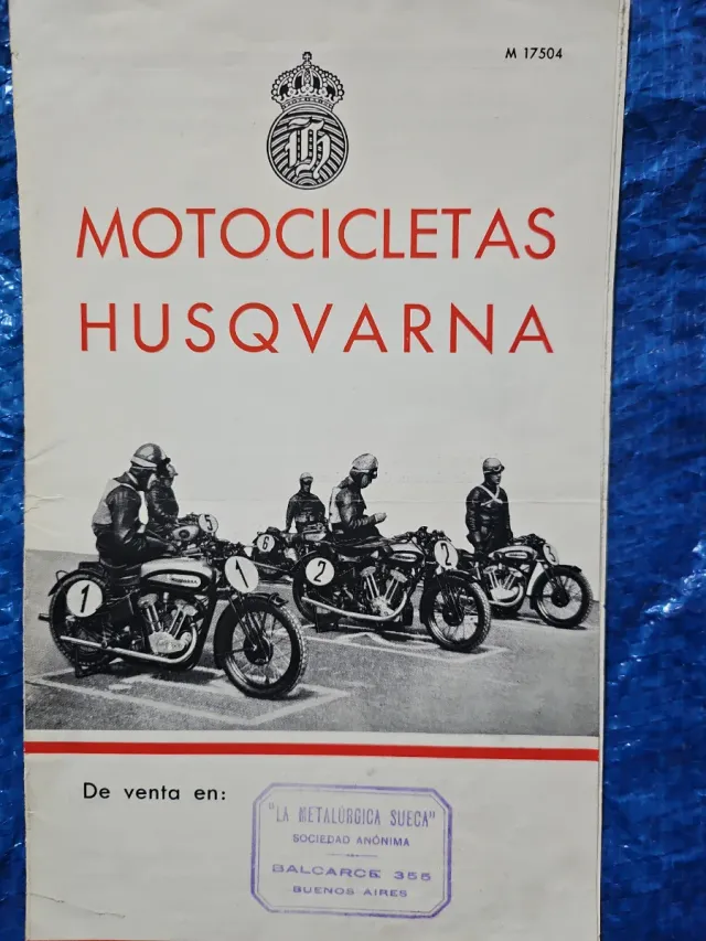 Catálogo Motocicletas Husqvarna 1933