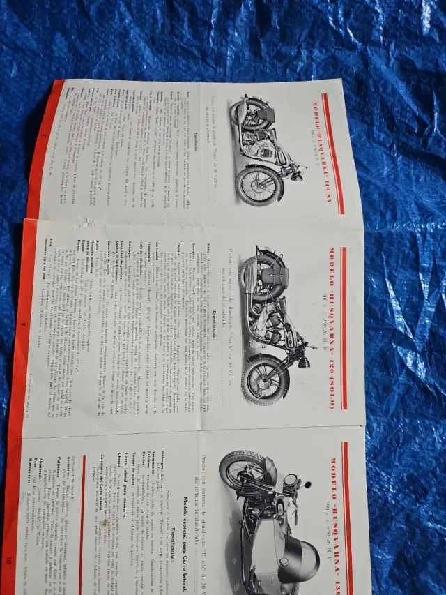 Catálogo Motocicletas Husqvarna 1933