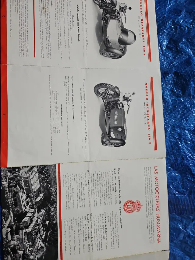 Catálogo Motocicletas Husqvarna 1933