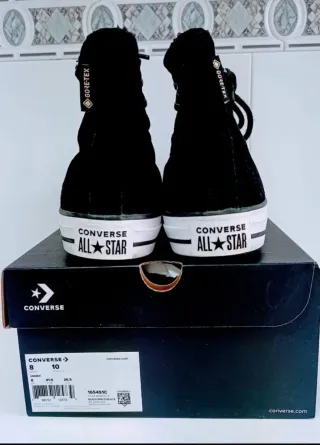 Botas Converse Piel Negra Talla 41.5 Nuevas