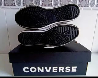 Botas Converse Piel Negra Talla 41.5 Nuevas