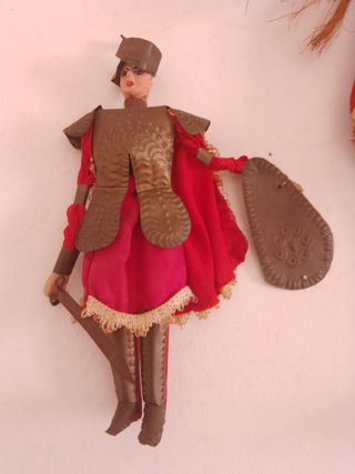 Coppia Pupi Siciliani Antichi Originali