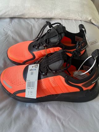 Zapatillas Adidas Hombre NMD R1 Naranja/Negro Tall