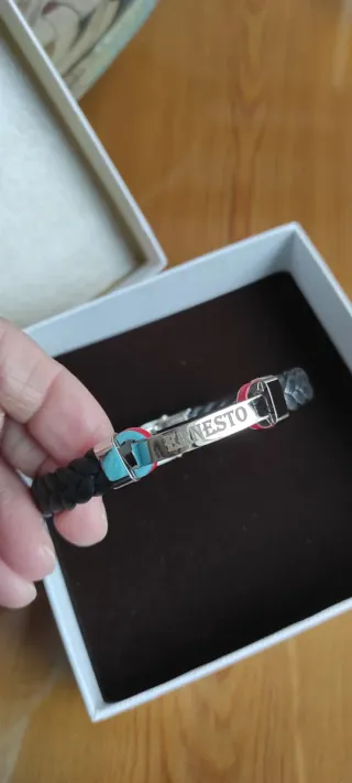 Pulsera Viceroy Hombre Cuero y Plata