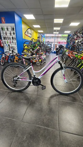 Bicicleta Montaña Niña Montana Blanca/Morada