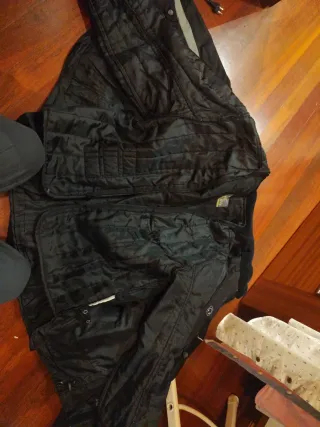 Chaqueta Moto Mujer Negra