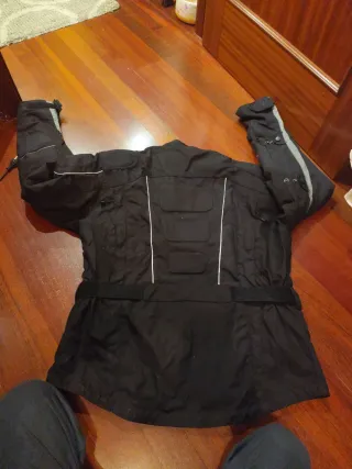 Chaqueta Moto Mujer Negra