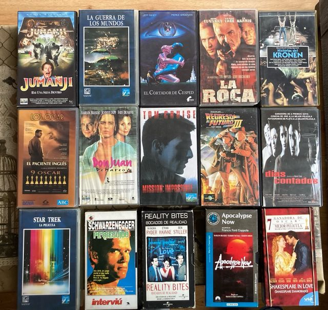 Lote 15 Cintas VHS Películas Varias