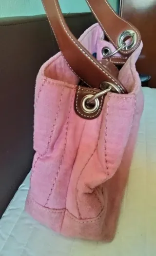 Bolso antelina rosa Tommy Hilfiger