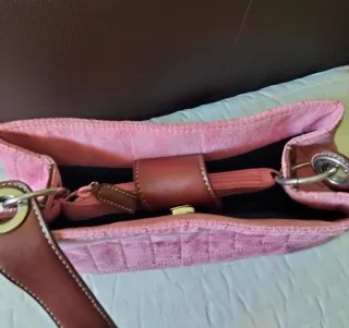 Bolso antelina rosa Tommy Hilfiger