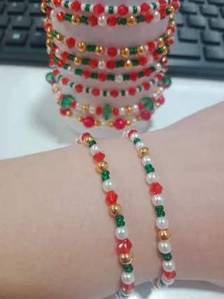 Pulseras Navidad con cascabel
