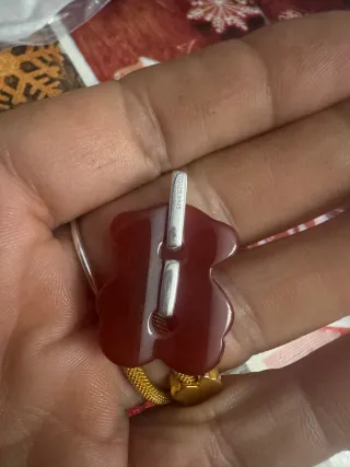 Colgante Tous Plata S925 Rojo